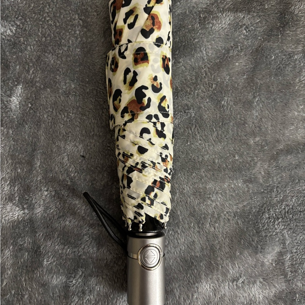 Leopard Print Tote with Silver Accents